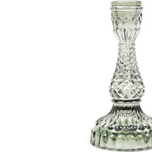HV Glass Candleholder -Smokey- 8,5x16cm